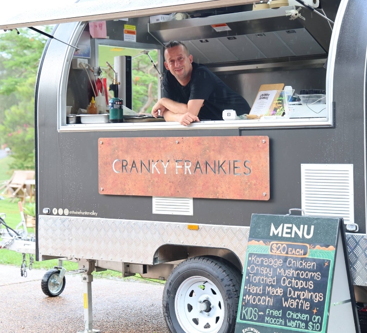Frankie in his food van