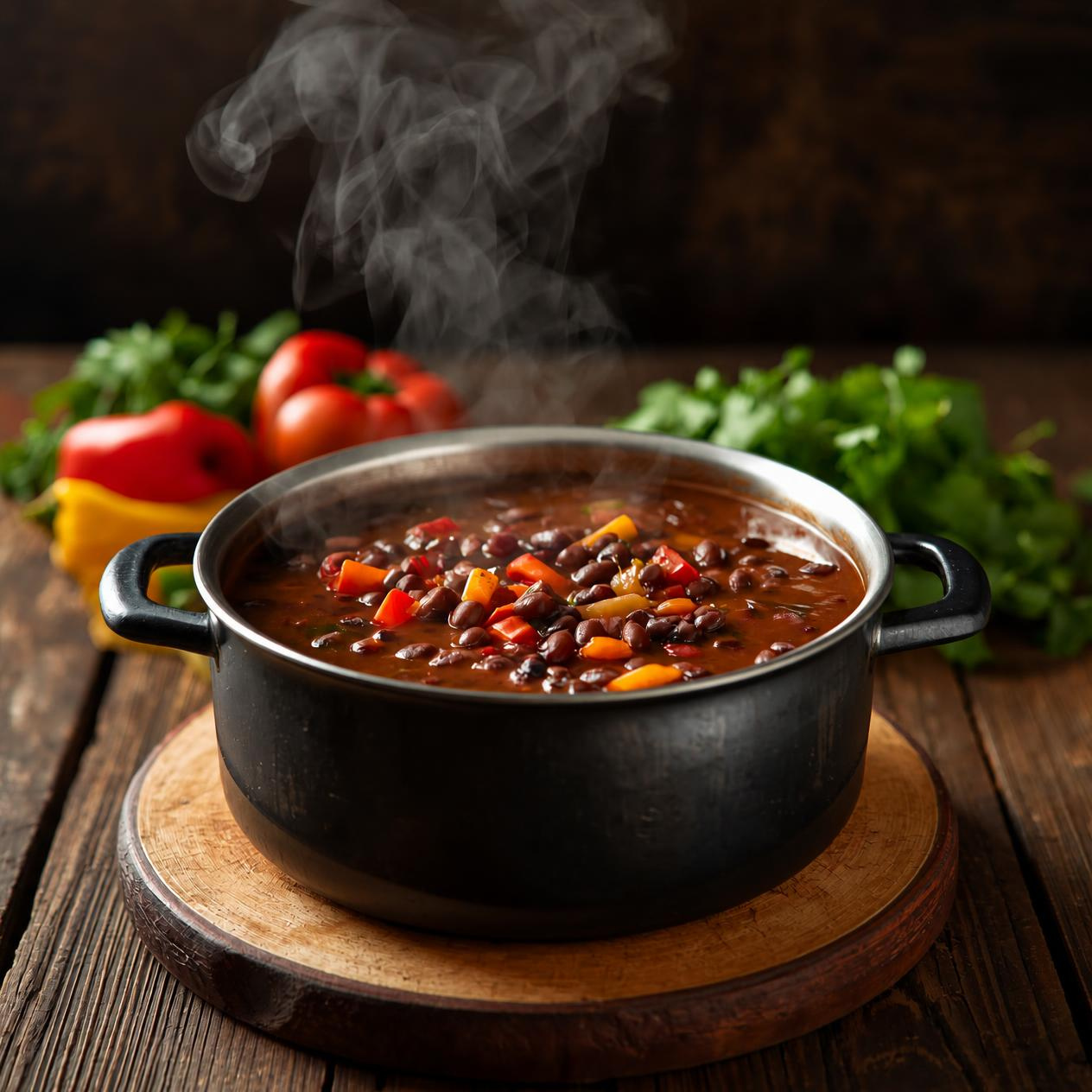 Cuban Black Bean & Stomp Shiraz Soup